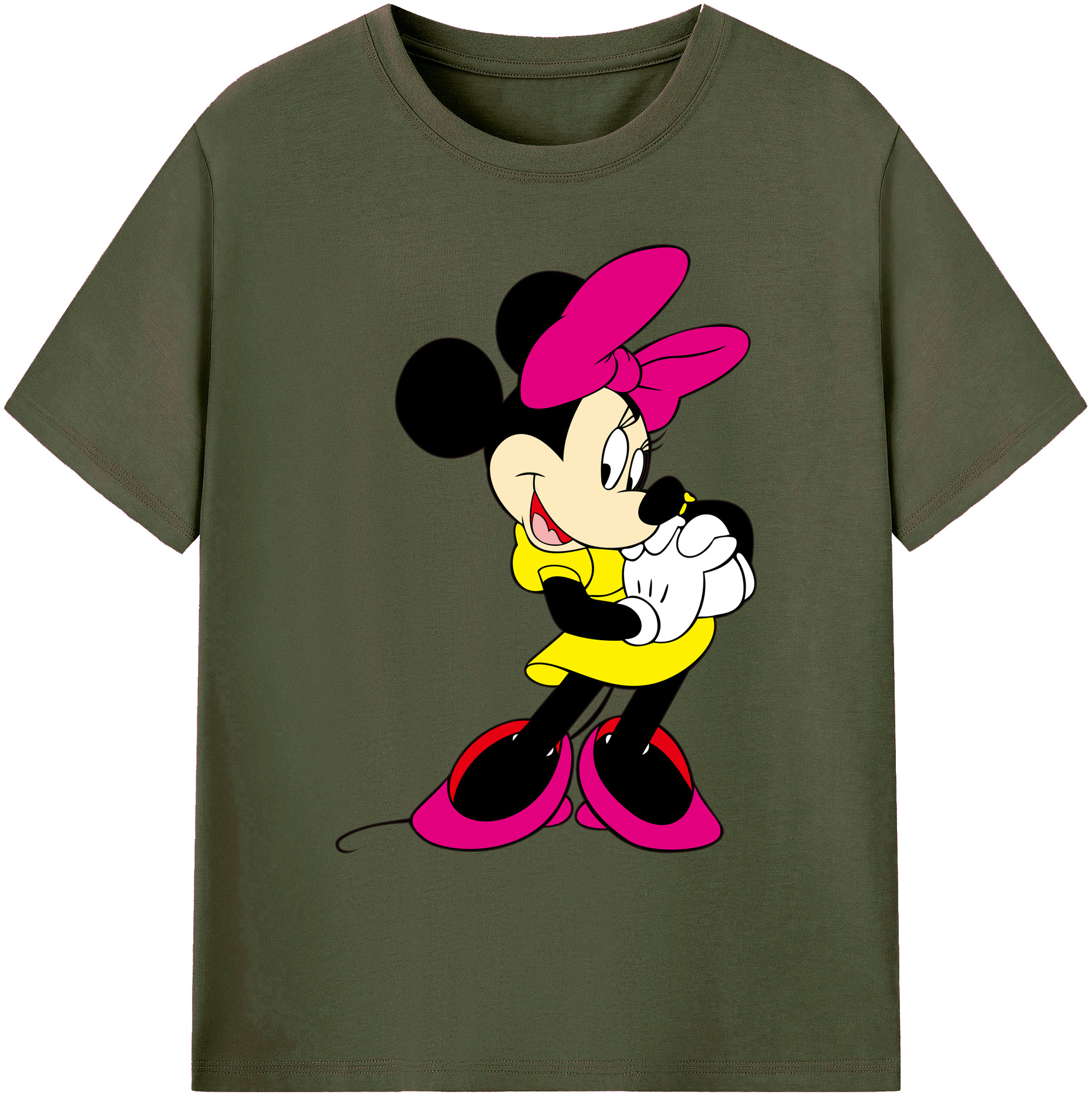 ミッキーマウス Mickey Mouse 綿100％ メンズ半袖Tシャツ｜肌触りやわらか＆通気性